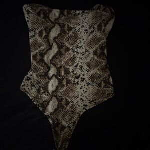 Snake Print Bodysuit